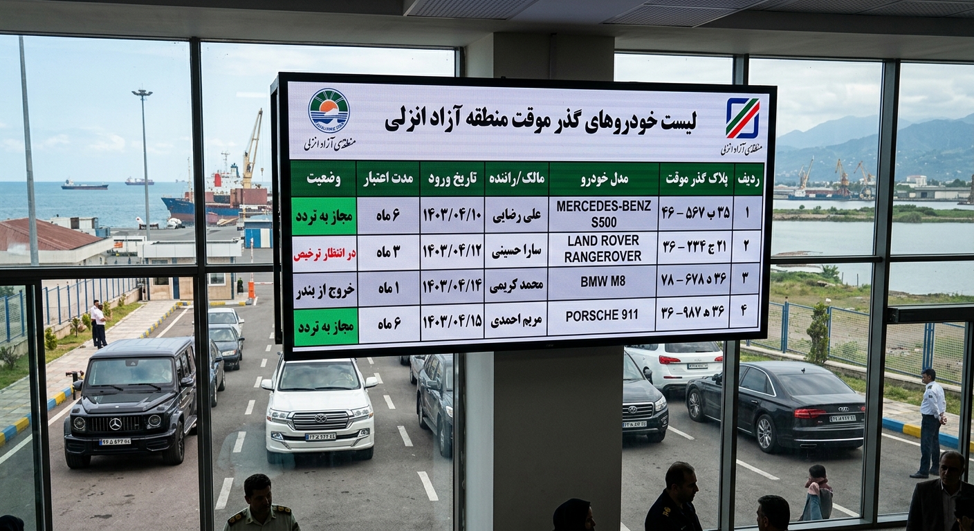 لیست ماشین های گذر موقت انزلی در ۱۴۰۵؛ مدل‌ها، قیمت و شرایط خرید